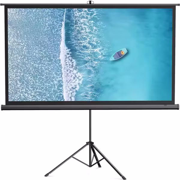 Tripod Projection Screen - Portable and Adjustable