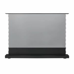 Front view of 100-inch Motorised Floor Rising Projection Screen.