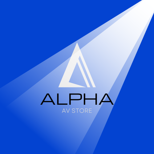 Alpha AV Store logo – Quality projection screens and AV solutions